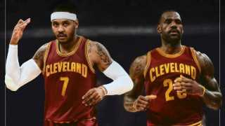 Συμπαίκτες (;) στους Καβαλίερς Καρμέλο και ΛεΜπρόν