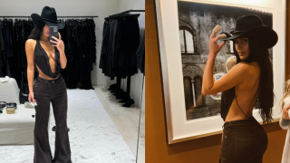 Η Κιμ μεταμορφώθηκε σε σέξι καουμπόισσα για το πάρτι της στο Λας Βέγκας