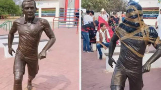 Βανδάλισαν άγαλμα του Ντάνι Άλβες, οι κάτοικοι ζητούν να αφαιρεθεί