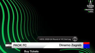 Η ΠΑΕ ΠΑΟΚ ανακοίνωσε τη διάθεση των εισιτηρίων της ρεβάνς με την Ντιναμό Ζάγκρεμπ