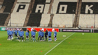 Η προπόνηση της Ντιναμό στην Τούμπα ενόψει ΠΑΟΚ