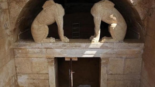 Ο τύμβος της Αμφίπολης από... ψηλά (video)