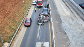 Θεσσαλονίκη: Έφερε... τούμπα όχημα στον Περιφερειακό, αυξημένη η κίνηση