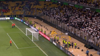 Conference League: Πολλά σπασμένα καθίσματα στα πέταλα του γηπέδου της ΑΕΚ