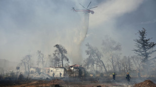 Νέα μεγάλη φωτιά στις Σέρρες: Με ελικόπτερο και αεροπλάνα η κατάσβεση