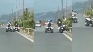 Κρήτη: Έκαναν κόντρα με γουρούνες και τράκαραν!