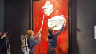 Βασιλιάς Κάρολος: Ακτιβιστές βανδάλισαν το πορτρέτο του μονάρχη σε γκαλερί στο Λονδίνο