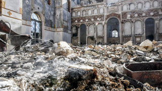 Θλίψη στην Ηλεία: Κάηκε ολοσχερώς η ιστορική εκκλησία του χωριού Απιδούλα (pics)