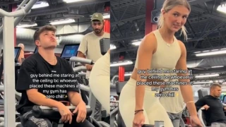Viral: Αθλούμενος σε γυμναστήριο κάνει τα πάντα για να μην κοιτάξει την κοπέλα