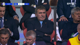 Μιρτσέα Λουτσέσκου και Χάτζι βλέπουν μαζί την αναμέτρηση της Ρουμανίας