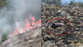 Φωτιά στο Πάικο: Τιτάνια μάχη της Πυροσβεστικής στο πεδίο βολής με τις οβίδες