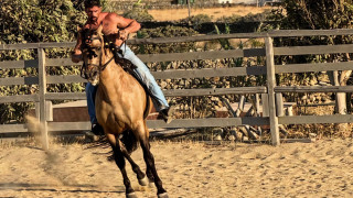 Michele Morrone: Ημίγυμνος κάνει ιππασία στη Μύκονο