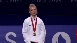 Παραολυμπιακοί αγώνες: Η απονομή του χάλκινου μεταλλίου στη Χριστίνα Γκέντζου