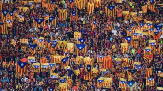 Με σημαίες της Καταλονίας στη Μαδρίτη οι οπαδοί της Μπαρτσελόνα!