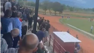 Ένταση στην κερκίδα της Νίκης Βόλου μετά το δεύτερο γκολ της Κρύας Βρύσης