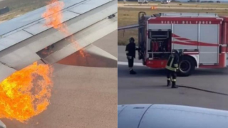 Τρόμος για 200 επιβάτες της Ryanair – Έπιασε φωτιά ο κινητήρας