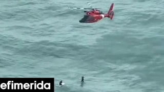ΗΠΑ: Διέσωσαν άνδρα που παρασύρθηκε εν μέσω του τυφώνα Μίλτον στον ωκεανό