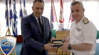 Επίσκεψη του προέδρου της Κ.Ο. «ΣΠΑΡΤΙΑΤΕΣ» Βασίλειος Στίγκας στο Αρχηγείο Στόλου