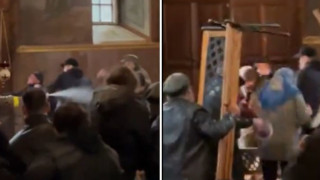 Ουκρανία: Εκκλησία μετατράπηκε σε ρινγκ- Επίθεση οπαδών του Πατριαρχείου Μόσχας (vid)