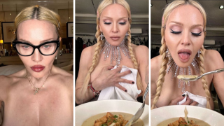 Μαντόνα: Έβγαλε την μπλούζα της και… έφαγε γυμνή