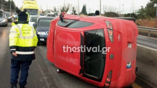 Θεσσαλονίκη: Τροχαίο ατύχημα στον Περιφερειακό με δύο ανήλικα