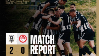 ΠΑΟΚ Κ17: Πρώτος: Με σκόρερ τους Οικονόμου και Σούβλατζη, κέρδισε άξια τον Ολυμπιακό