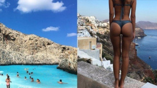 Από τη Σαντορίνη στα Χανιά η Emily Ratajkowski για... τρέλες (Pics)