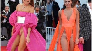 Μοντέλα χωρίς εσώρουχα στο κόκκινο χαλί της Βενετίας!