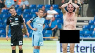 Ένας πρωταθλητής Ευρώπης         γυμνός στο γήπεδο!