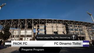 To πρόγραμμα για το            ΠΑΟΚ–Ντιναμό Τιφλίδας