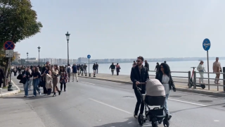 Θεσσαλονίκη: Γεμάτη με κόσμο η «πιλοτική» Λεωφόρος Νίκης