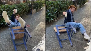 Η... τούμπα της Στεφανίας Γουλιώτη με το ούζο ανά χείρας