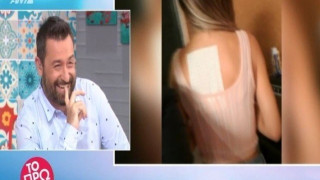 Πασίγνωστη τραγουδίστρια με έμπλαστρο στο Πρωινό του ΑΝΤ1 (ΒΙΝΤΕΟ)