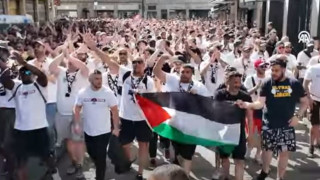 Παρί Σεν Ζερμέν-Ίντερ: Σημαίες Παλαιστίνης και συνθήματα στήριξης από τους Γάλλους