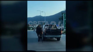 Κτηνωδία στο Ηράκλειο: Έδεσε άλογο σε εν κινήσει αγροτικό αυτοκίνητο
