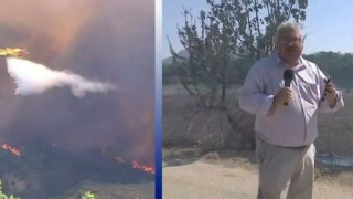 Φωτιά στην Πάτρα: Επεισόδιο με ρεπόρτερ του ΣΚΑΪ-«Κάνε παραπέρα, έτσι γουστάρω»