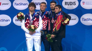 Ο Γιώργος Κουγιουμτσίδης στην κορυφή του κόσμου: Το χρυσό και ο εθνικός ύμνος