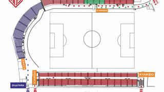 Η είσοδος των φιλάθλων στο γήπεδο για το ντέρμπι Ξάνθη-Πανθρακικός