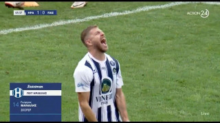 Το 1-0 του Ηρακλή στο ματς με ΠΑΣ Γιάννινα με το τρίτο γκολ του Μάναλη