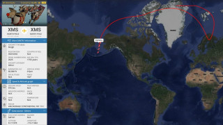 Το Flightradar24 «κατέγραψε» το ταξίδι του Άγιου Βασίλη!
