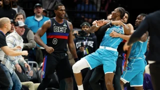 NBA: Χαστούκια και μπουνιές στο Πίστονς-Χόρνετς