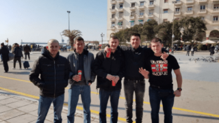 Οπαδοί της Σάλκε και της Βαρντάρ Σκοπίων μαζί στην Αριστοτέλους (pic)