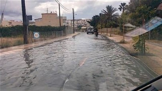 Η Σητεία έγινε... Βενετία μετά από μπόρα 15 λεπτών