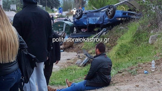 Ωραιόκαστρο: Αυτοκίνητο έπεσε με ταχύτητα σε στάση λεωφορείου (ΒΙΝΤΕΟ)