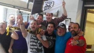 Ευτυχώς υπάρχουν και αυτοί: ΠΑΟΚτσήδες - ΑΕΚτσήδες μαζί στο Βόλο (pic)