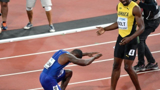 Προσκύνησε  τον  Μπολτ ο θριαμβευτής Γκάτλιν (vids)