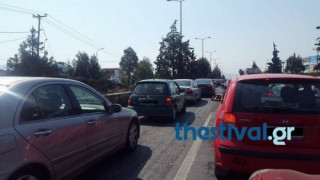 ΤΩΡΑ: Μποτιλιάρισμα στην E.O. Θεσσαλονίκης - Ν. Μουδανιών