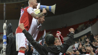 Ο Στοχ ανέβηκε στην κερκίδα με τους οπαδούς της Σλάβια (Pics+vid)