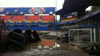 Βιβλική καταστροφή στο γήπεδο της Μονπελιέ (pics)