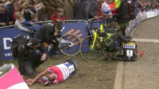 Κατέρρευσε              ποδηλάτης σε αγώνα στο Βέλγιο